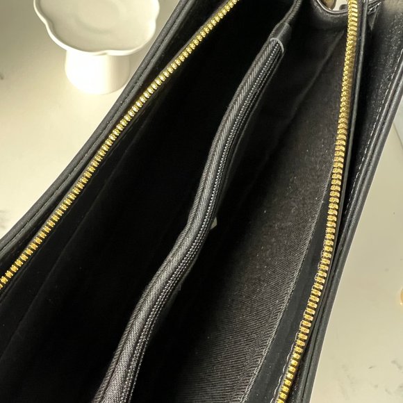 ATOMY STUDIOS OO Atom Arc Bag Black Leather Gold Tone Hardware NEW w/ 3 straps - Picture 4 of 8